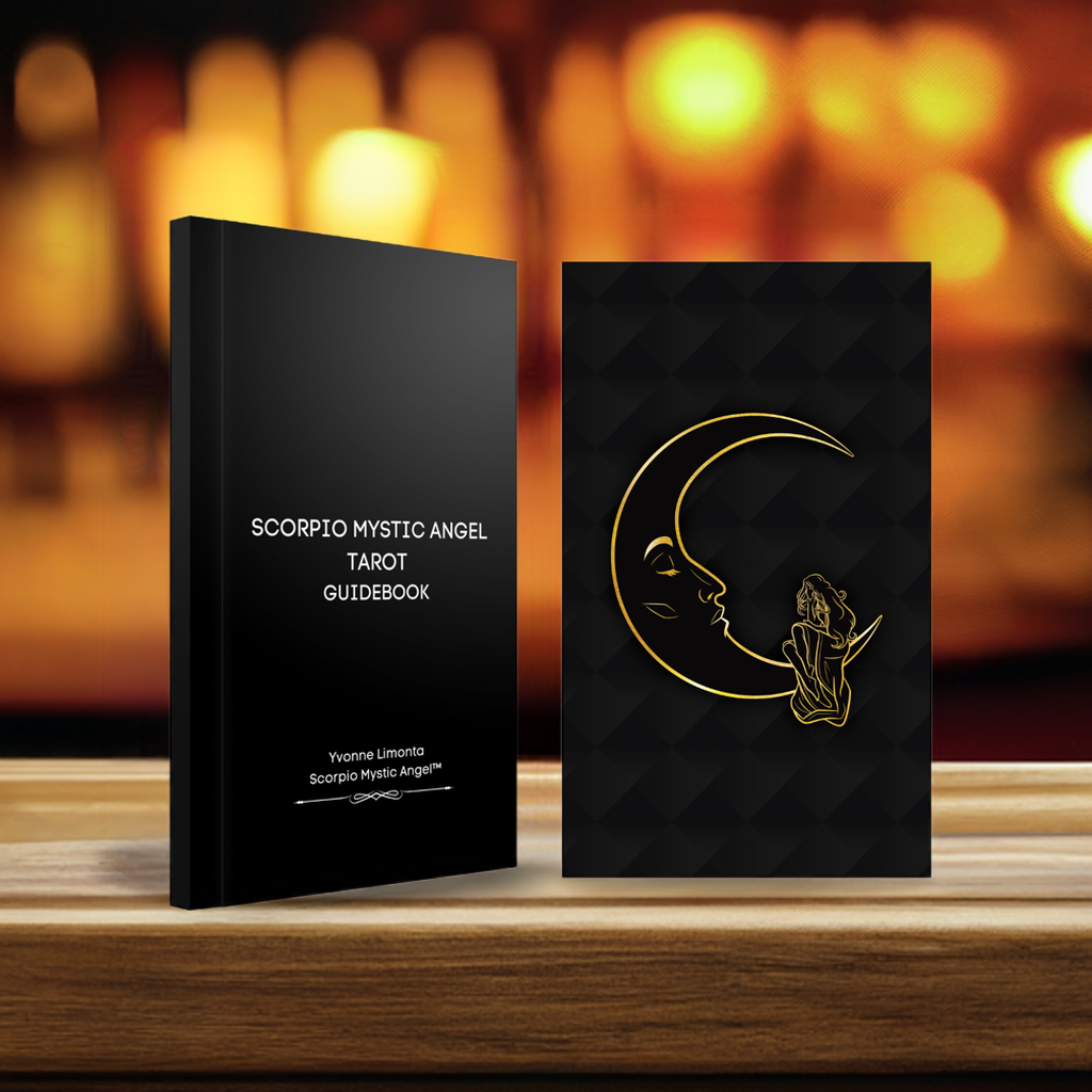 Scorpio Mystic Angel Tarot Deck with Guidebook, 78 Cards, Gold Gilded Edge